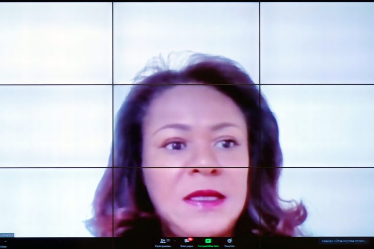 Debates sobre o tema: Sujeitos do Processo e Audiência de Custódia. Coordenadora da Comissão de Política Criminal ANADEP, Lúcia Helena Silva Barros de Oliveira