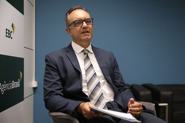 O secretário Nacional dos Direitos da Criança e do Adolescente,Maurício Cunha,concede entrevista à Agência Brasil