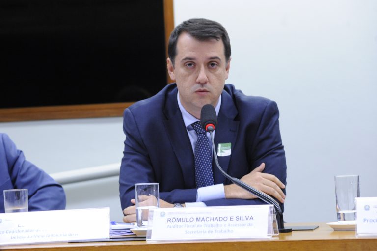 Audiência Pública - Tema: "Riscos das Normas Regulamentadoras de Segurança e Saúde do Trabalhador". Auditor Fiscal do Trabalho e Assessor da Secretaria de Trabalho, Rômulo Machado e Silva