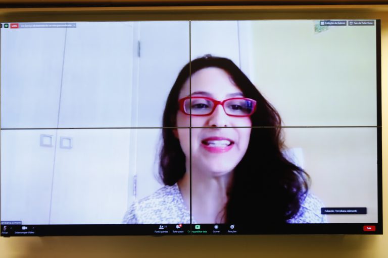 Lei de combate às Fake News. Advogada, analista sênior de políticas para a América Latina da Electronic Frontier Foundation, mestre em Direito Econômico e doutoranda em Direitos Humanos pela Faculdade de Direito da USP, Veridiana Alimonti