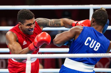 Abner Teixeira para nas semi de Tóquio 2020 mas garante o bronze nos 91kg - boxe - pugilista