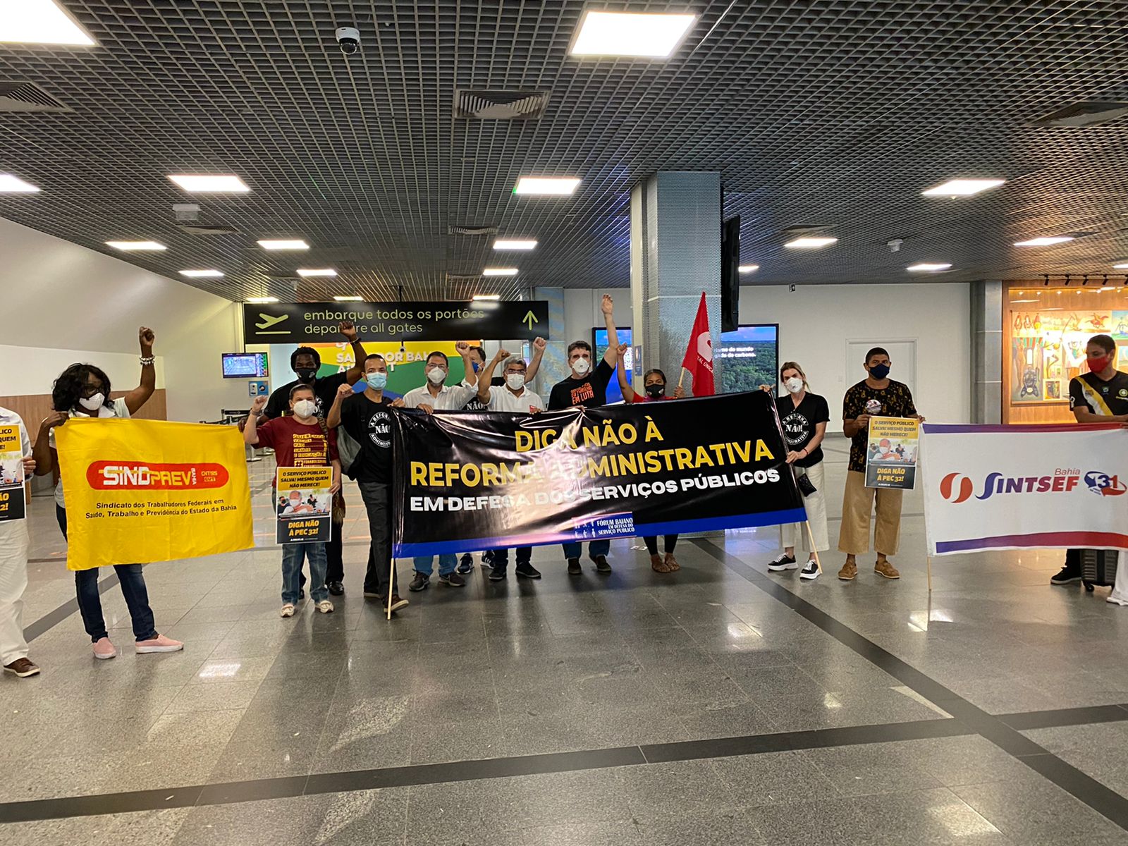 Protesto Aeroporto