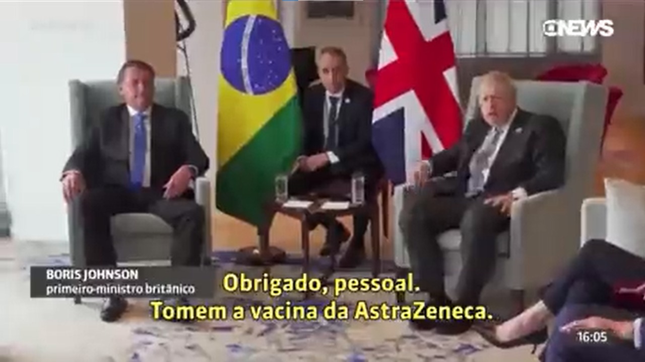 Bolsonaro e Jonhson