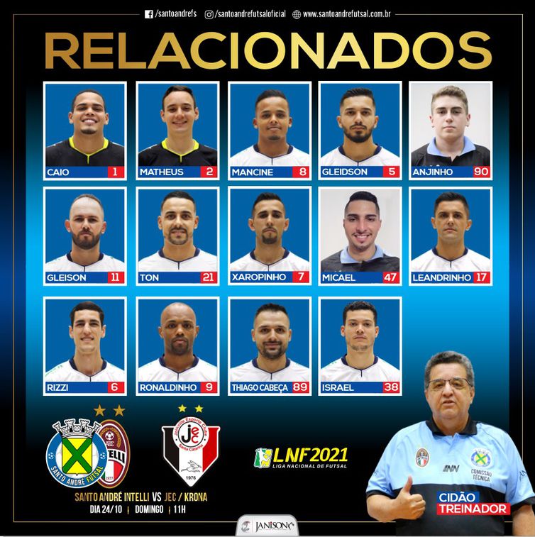 relacionados santo andré intelli - semi - jogo de ida - LNF - futsal