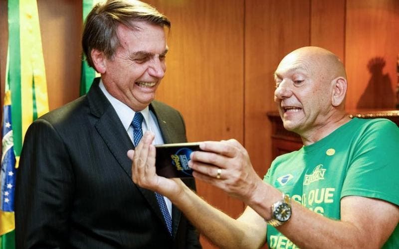 Luciano Hang e Jair Bolsonaro