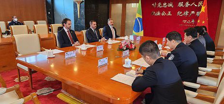 Pequim, China,14.04.2023 - Em visita a Pequim, Polícia Federal assina acordos de cooperação com o Ministério de Segurança Pública e a Universidade de Segurança Pública da China.
Foto: Policia Federal/ Divulgaçāo