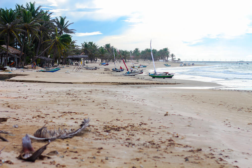 Praia de pescadores no Ceará