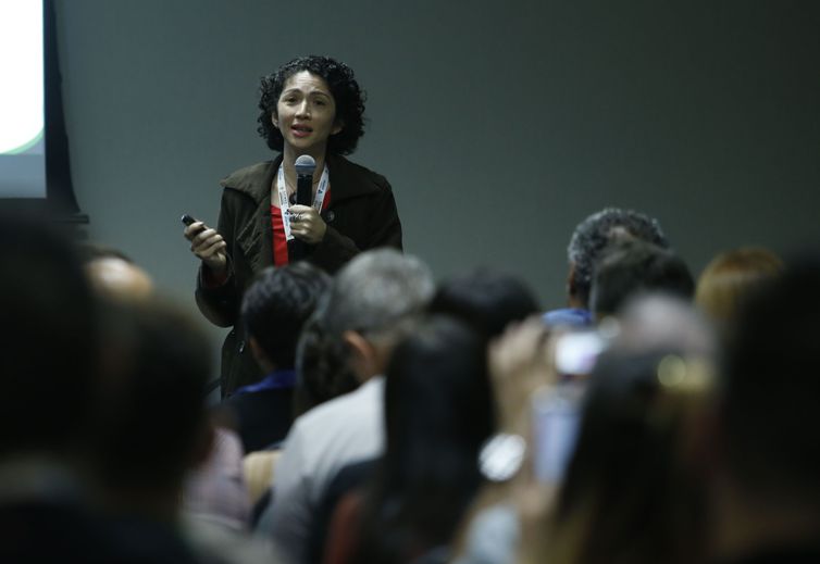São Paulo (SP), 03/07/2023, 2° edição do CICMED reúne mais de 800 participantes entre especialistas, palestrantes, médicos e expositores, no Wyndham Sãoo Paulo Paulista. Na foto a Palestrante Vivian Dalla Colletta. Foto Paulo Pinto/Agência Brasil