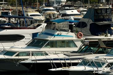 Rio de Janeiro (RJ), 14/09/2023 – Embarcações na Baía de Guanabara, na zona sul da capital fluminense. Foto: Tomaz Silva/Agência Brasil