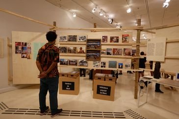 São Paulo SP 15/09/2023 Exposição no Itaú Cultural, “Ensaios para o Museu das Origens” faz um mergulho na proposta de Mario Pedrosa. Foto Paulo Pinto/Agência Brasil