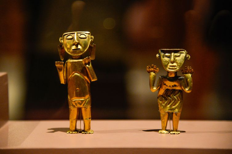 Rio de Janeiro (RJ), 10/10/2023 – Exposição Tesouros Ancestrais do Peru no Centro Cultural Banco do Brasil (CCBB) do Rio de Janeiro. Foto: Tomaz Silva/Agência Brasil