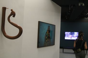São Paulo (SP), 14/12/2023 - Exposição Encruzilhadas da arte afro-brasileira, com curadoria de Deri Andrade, no Centro Cultural Banco do Brasil - CCBB. Foto: Rovena Rosa/Agência Brasil