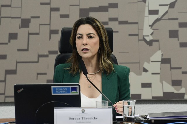 Senador Soraya Thronicke em pronunciamento na Comissão de Assuntos Sociais (CAS) durante audiência publica interativa para debater sobre a regulamentação de vapes
