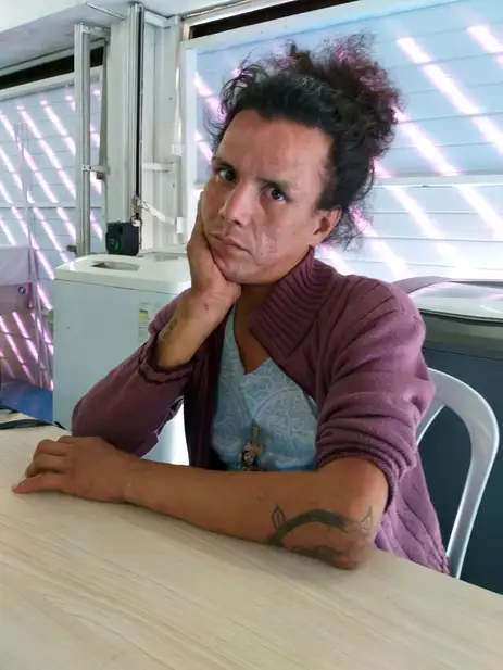 São Paulo (SP), 19.01.2024 - Trans Egressas Sistema Prisional - Rafaeli Sá Ravache parou o tratamento hormonal, quer trocar o nome nos documentos e dorme em albergue em São Bernardo do Campo. Foto: Eduardo Reina/Agência Brasil