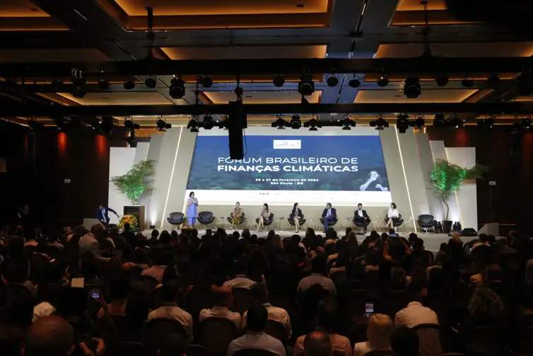 São Paulo (SP) 26/02/2024 - 1º Fórum Brasileiro de Finanças Climáticas., evento antecede o encontro do G20 , no hotel Rosewood.
Foto: Paulo Pinto/Agência Brasil