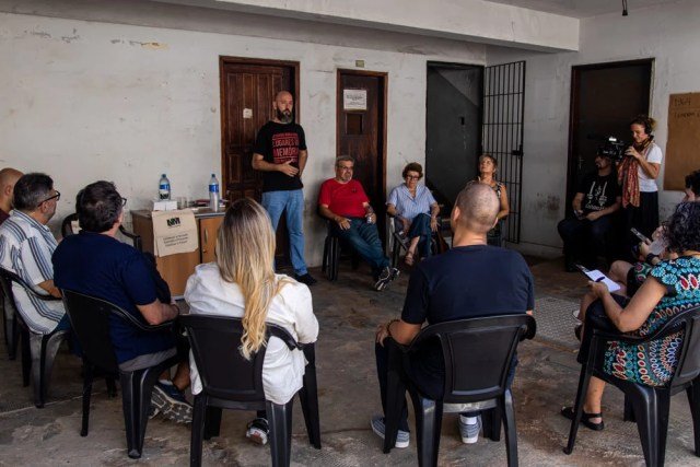 Visita mensal realizada pelo Núcleo Memória aos prédios do DOI-Codi