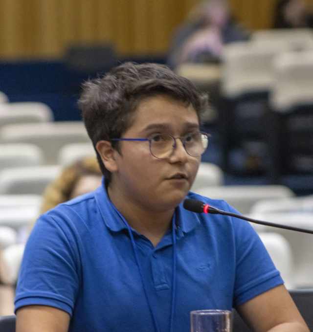 Francisco Vera, adolescente colombiano de 14 anos foi o mais jovem a falar durante as audiências promovidas pela Corte Interamericana de Direitos Humanos (IDH)