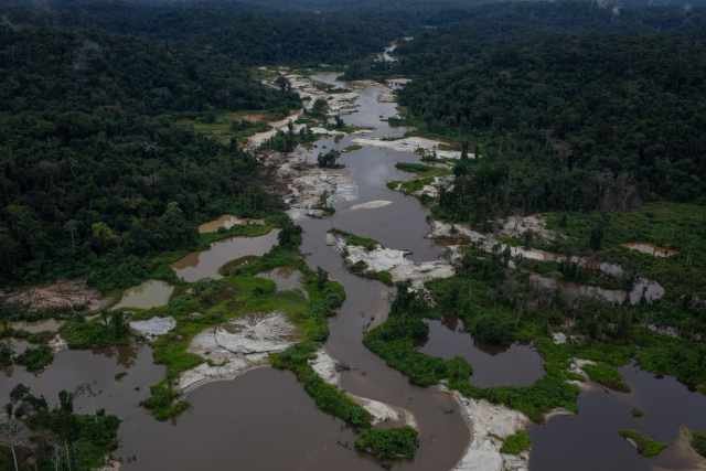 Imagem aérea da terra indígena yanomami
