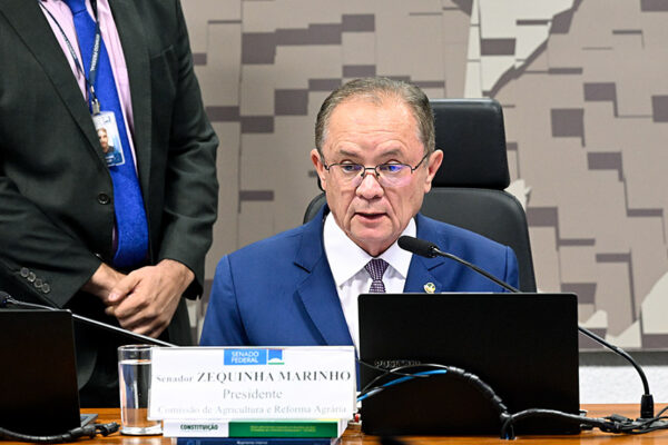 Presidente da CRA, senador Zequinha Marinho (Podemos-PA) conduz comissão.